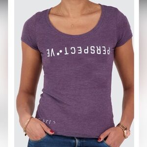 Perspective Graphic Scoop Neck Tee